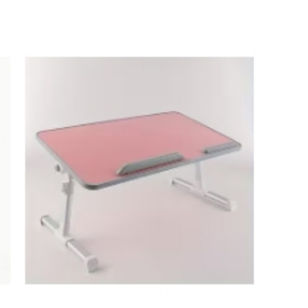 Adjustable Pink Portable Laptop Bed Desk